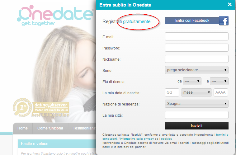 Onedate gratis