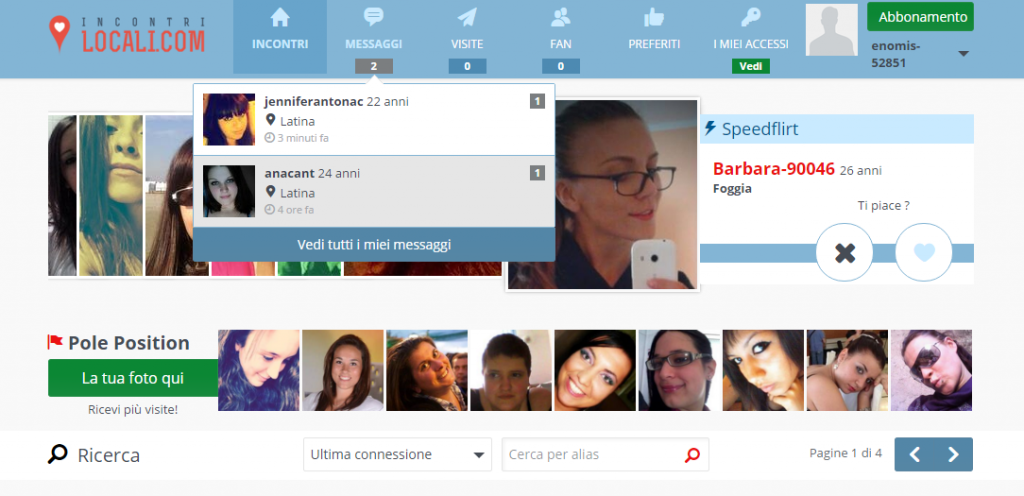 Chat per single online