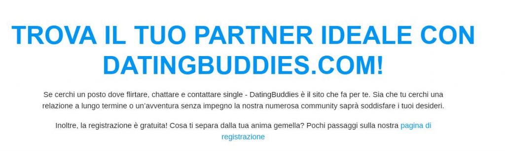 datingbuddies esperienze