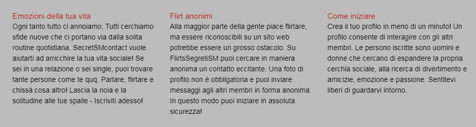 flirt segreti recensioni