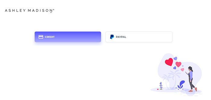 ashley madison metodi di pagamento