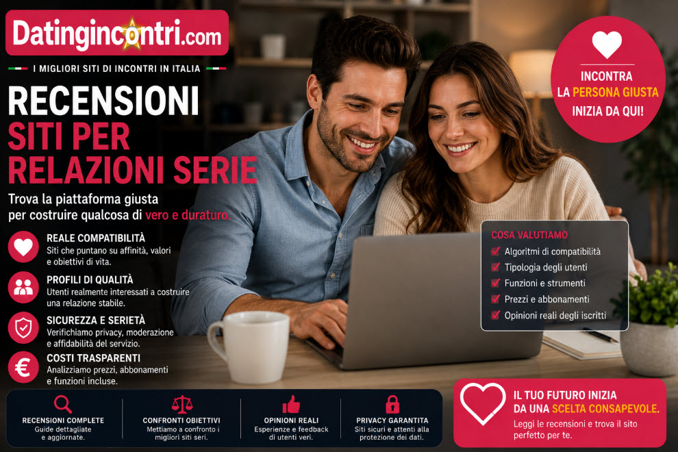 Recensioni dei siti per relazioni serie