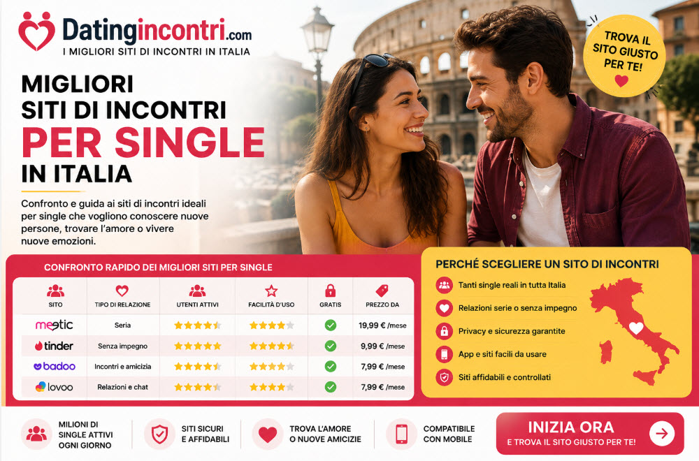 migliori siti di incontri per single