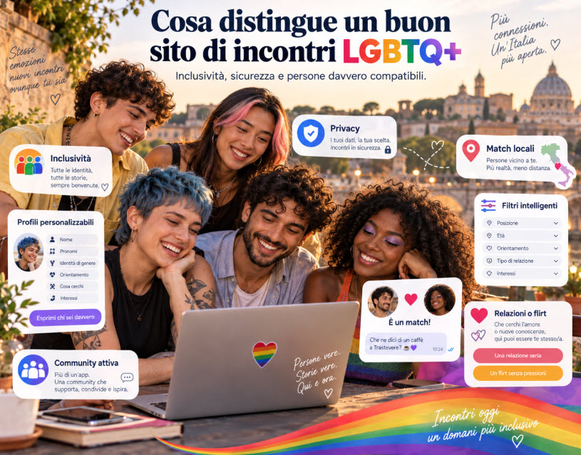 Cosa distingue un buon sito di incontri LGBTQ+